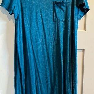 Time and Tru Teal Midi Dress